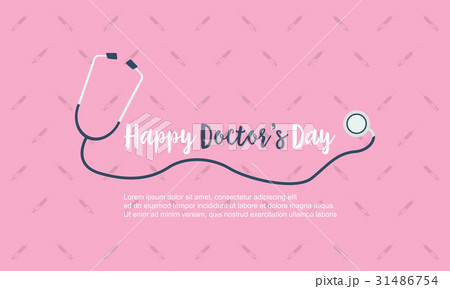 Happy doctor day background card style 31486754