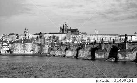 Prague Hradcany Panorama on sunny day. Charles 31499651