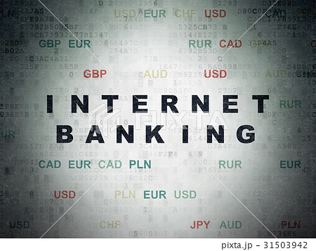 Money concept: Internet Banking on Digital Data 31503942