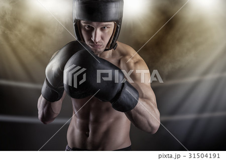 Fighter in the ring 31504191