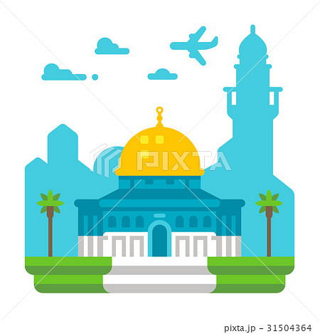 Flat design Dome of Rock 31504364