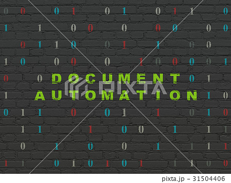 Business concept: Document Automation on wall Business concept: Document Automation on wall 31504406
