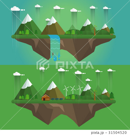 rainy landscape rainy landscape 31504520