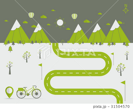 infographics Landscape background Vector 31504570