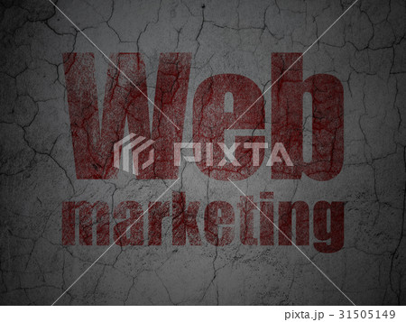 Web development concept: Web Marketing on grunge Web development concept: Web Marketing on grunge 31505149
