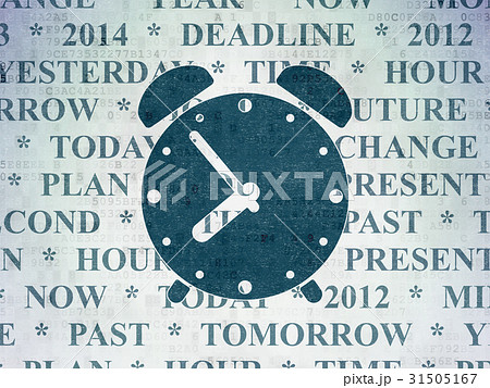 Time concept: Alarm Clock on Digital Data Paper 31505167