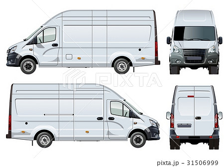 Vector van template isolated on white Vector van template isolated on white 31506999