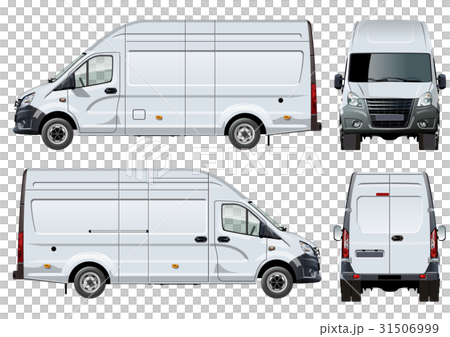Vector van template isolated on white Vector van template isolated on white 31506999