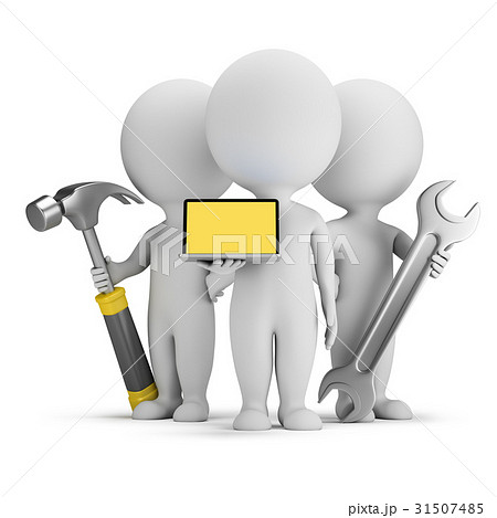 3d small people - computer help 3d small people - computer help 31507485