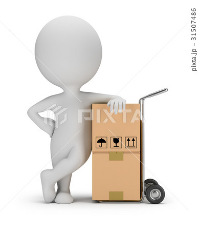 3d small people - delivery service 31507486