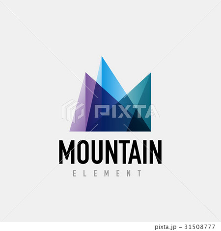 Mountain logo geometric design 31508777
