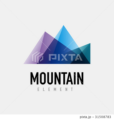 Mountain logo geometric design 31508783