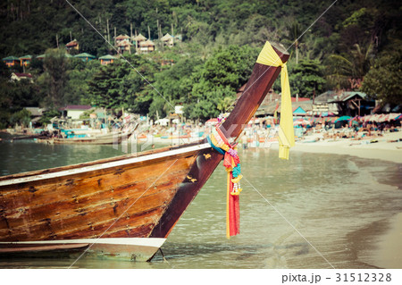 Thai traditional boats on Phi-Phi Islands,Thailand 31512328