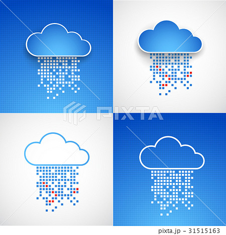 Set of abstract technology cloud theme backgrounds Set of abstract technology cloud theme backgrounds 31515163
