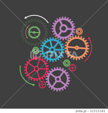 Abstract technology background. Cog wheel theme 31515181