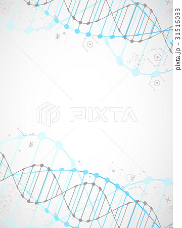 Science template, blue wallpaper a DNA molecules. Science template, blue wallpaper a DNA molecules. 31516033