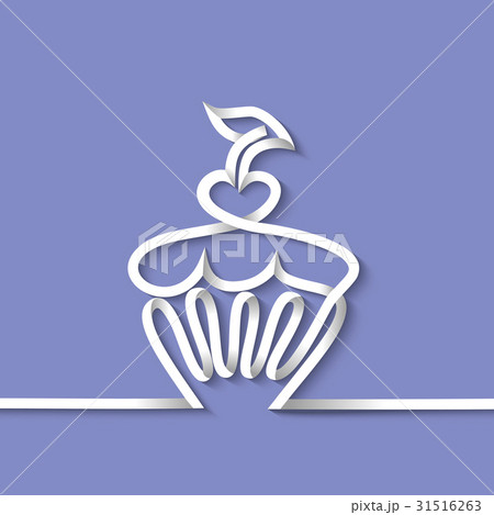 Cup cake with cherry Cup cake with cherry 31516263