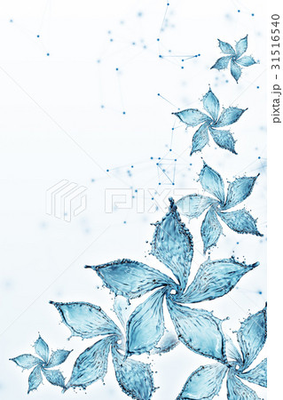 flower made of water splash 31516540