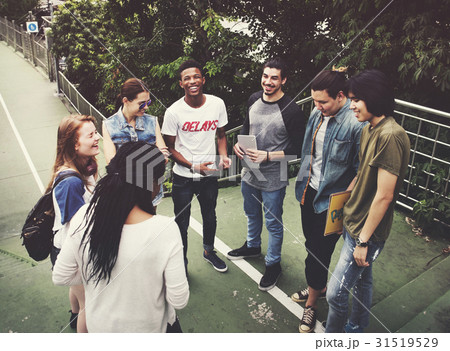 People Friendship Togetherness Hangout Youth Culture Concept People Friendship Togetherness Hangout Youth Culture Concept 31519529