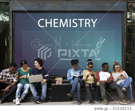 Group of students learning biology humanity life science genetic research Group of students learning biology humanity life science genetic research 31520213