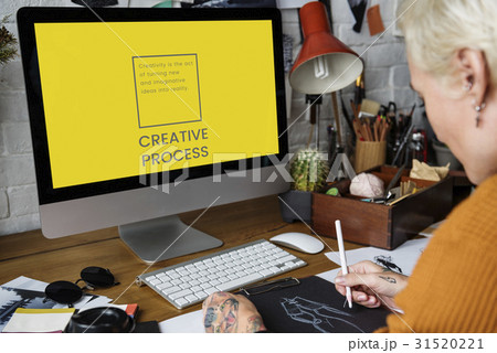 Network graphic overlay background on computer Network graphic overlay background on computer 31520221