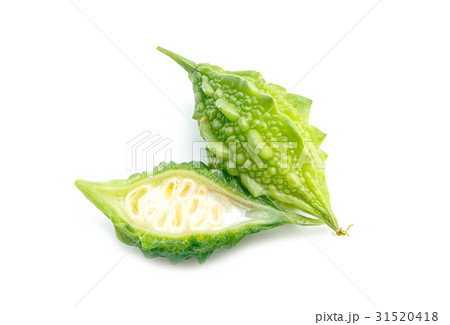 Bitter melon , Bitter gourd on white background Bitter melon , Bitter gourd on white background 31520418
