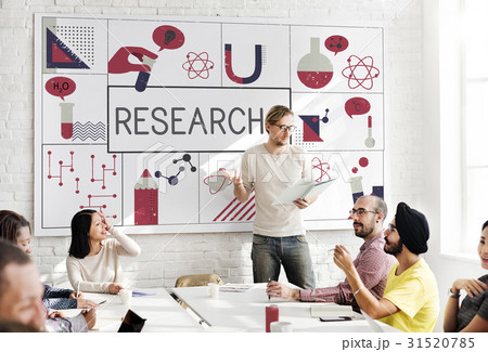 Group of people study biochemistry scietific...の写真素材 [31520785] - PIXTA