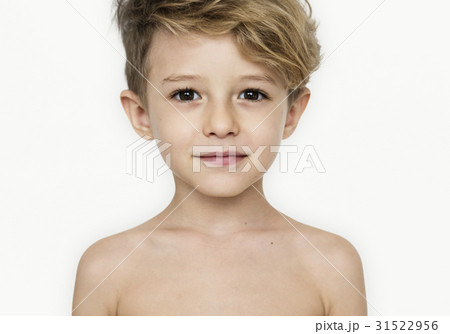 Little Boy Bare Chest Smiling 31522956
