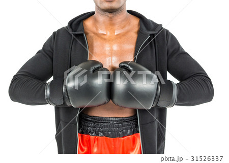 Boxer preparing for the tournament 31526337