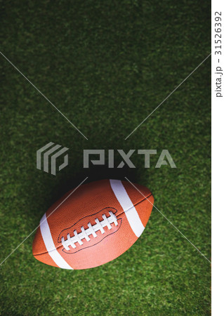 Close up of rugby ball 31526392