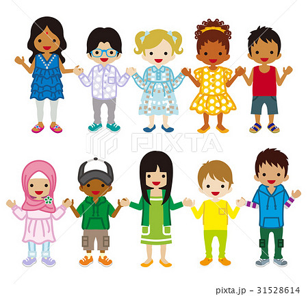 Children Of Various Races Stock Illustration