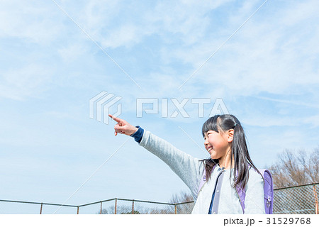女の子、小学校、青空 31529768