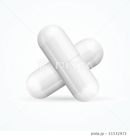 Realistic Template Blank White Pills Capsules Realistic Template Blank White Pills Capsules 31532972