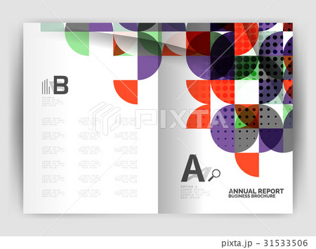 Abstract circle design business annual report Abstract circle design business annual report 31533506