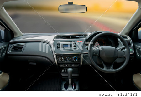 Travel in car. Element of design. the steering  31534181