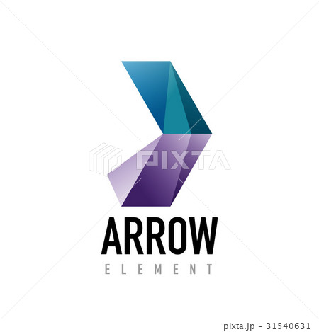 Vector arrow geometric design logo Vector arrow geometric design logo 31540631