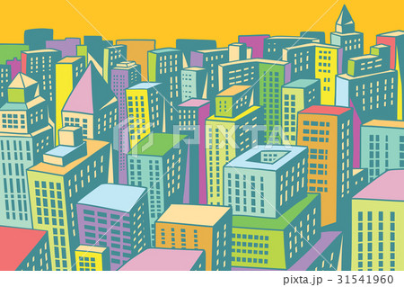 colorful buildings of the modern city background colorful buildings of the modern city background 31541960