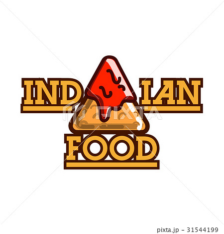 Color vintage indian food emblem Color vintage indian food emblem 31544199