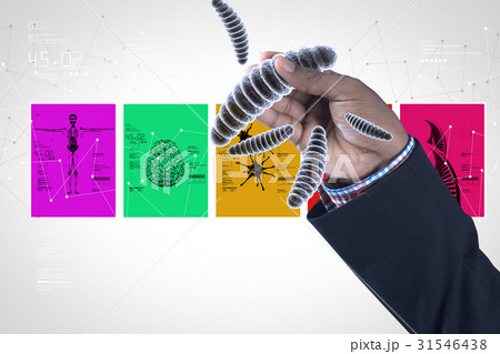 Man showing bacteria 31546438