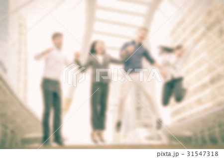 Blurry image, businessman is working, background 31547318