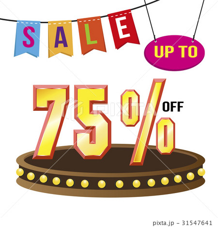 Special 75% offer sale tag isolated Special 75% offer sale tag isolated 31547641