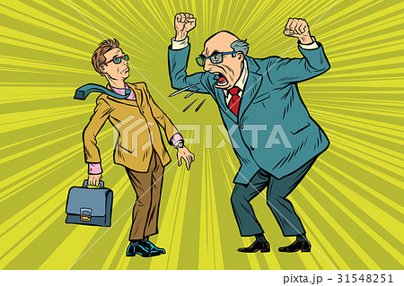 Boss scolds businessman 31548251