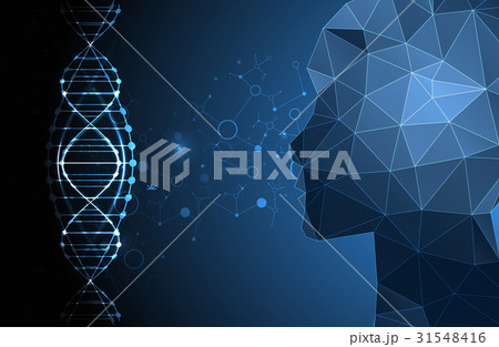 Science template, wallpaper with a DNA molecules. Science template, wallpaper with a DNA molecules. 31548416