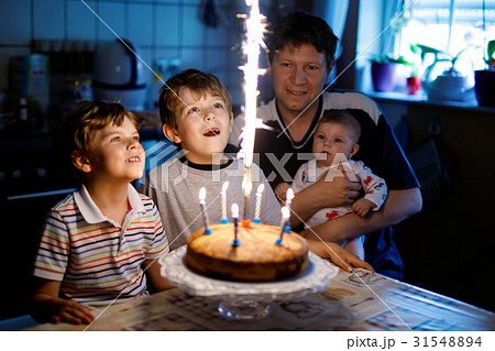 Little kid boy and family, father, brother and Little kid boy and family, father, brother and 31548894