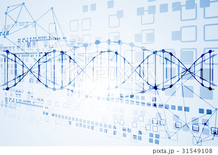 Science template, DNA molecules background. 31549108