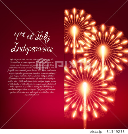 Fourth of July. Independence day greeting card 31549233