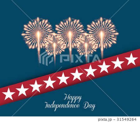Fourth of July. Independence day greeting card 31549264