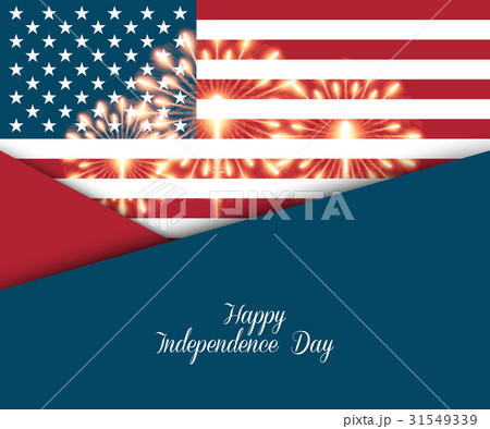 Fourth of July. Independence day greeting card 31549339