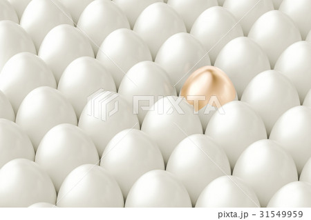 Golden egg among white eggs, leader and success Golden egg among white eggs, leader and success 31549959
