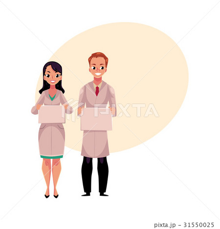 Male and female doctors in medical coat holding Male and female doctors in medical coat holding 31550025
